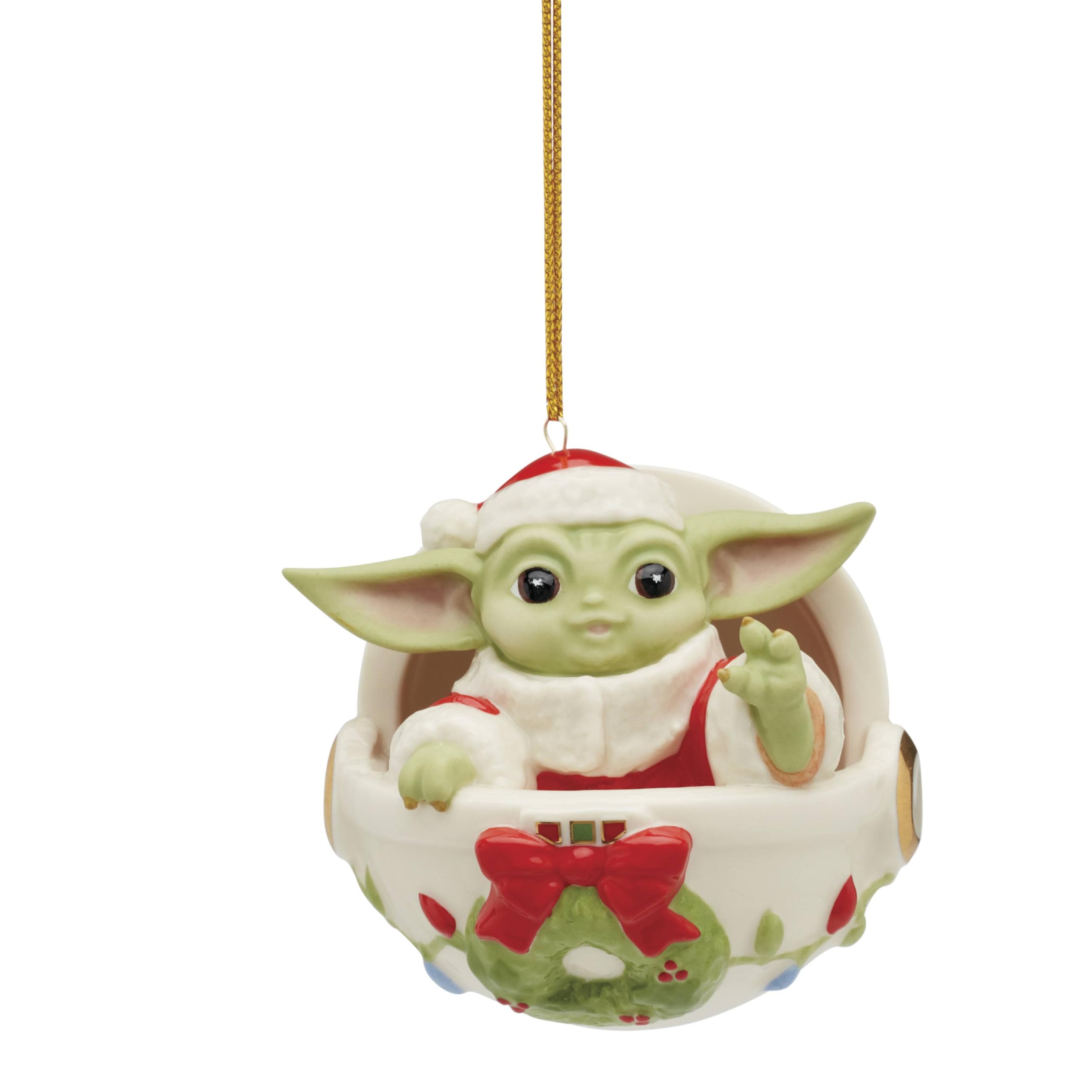 Amazon.com: Lenox 895920 Grogu's Holiday Hover Pram Ornament